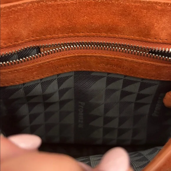 Proenza Schouler Mini Ps1 Suede Bag in Mahogany - Picture 5 of 8